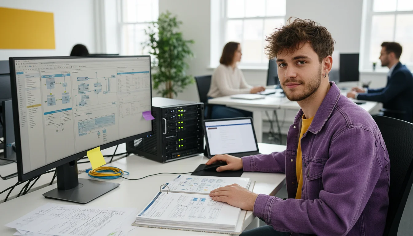 Kaufmann für IT-System-Management bei der Beratung zu einer vernetzten IT-Lösung