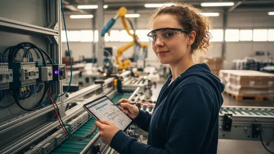 Elektroniker/innen für Automatisierungstechnik planen, programmieren, installieren und warten komplexe automatisierte Anlagen in der Industrie.