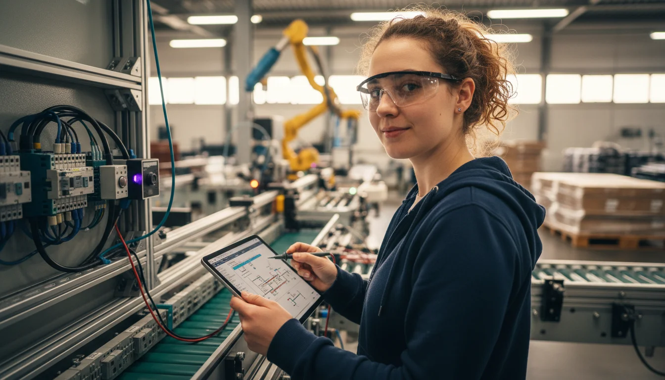 Elektroniker/innen für Automatisierungstechnik planen, programmieren, installieren und warten komplexe automatisierte Anlagen in der Industrie.