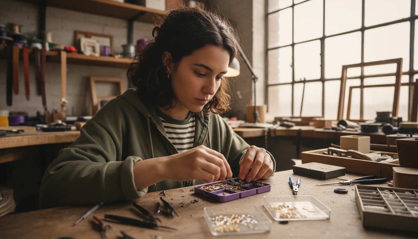 Werkgehilfen in der Schmuck- und Uhrenindustrie unterstützen Fachkräfte bei der Herstellung und Bearbeitung von Schmuck, Taschen- und Armbanduhren.