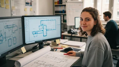 Technische Systemplaner sind in verschiedenen Fachrichtungen tätig, wie z.B. Elektrotechnik, Versorgungs- und Ausrüstungstechnik oder Stahl- und Metallbautechnik. Sie erstellen technische Zeichnungen und Pläne für die Planung von Gebäuden oder Anlagen